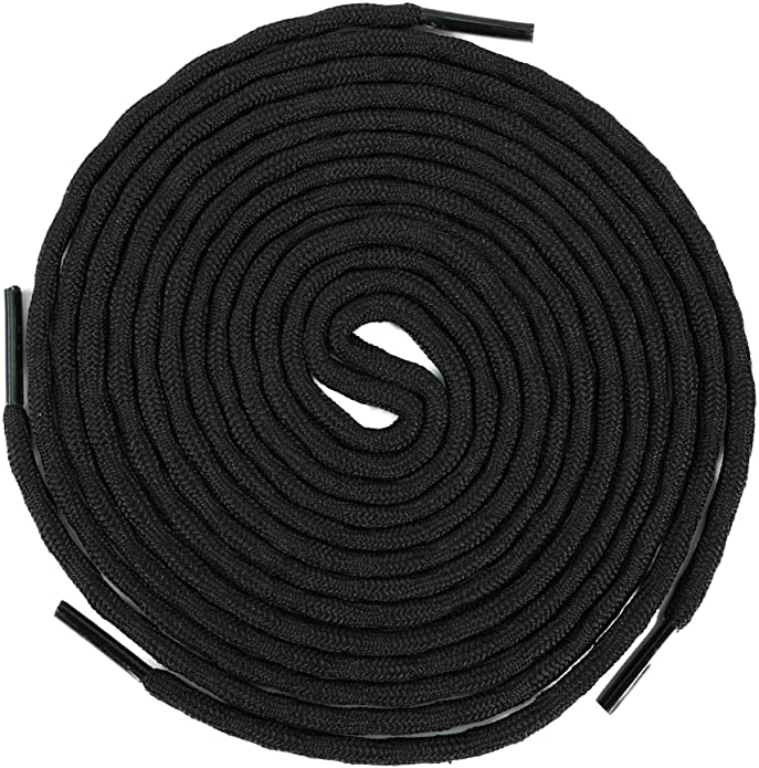 Black Beauty Rockwear Laces, coiled laces