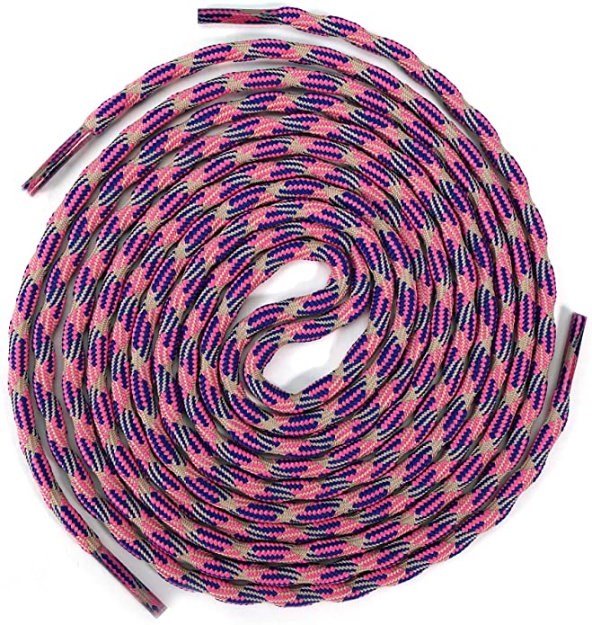 Cotton Candy Rockwear Laces, coiled laces