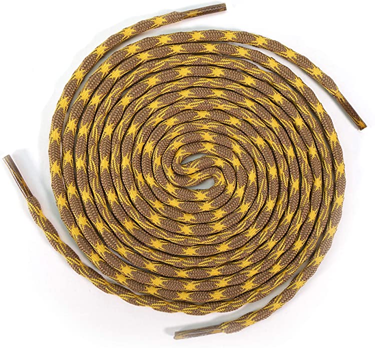 Mustard Yellow Rockwear Laces, coiled laces