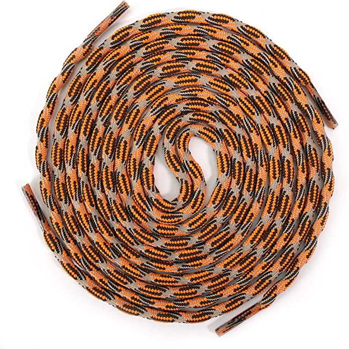 Orange Whip Rockwear Laces, coiled laces